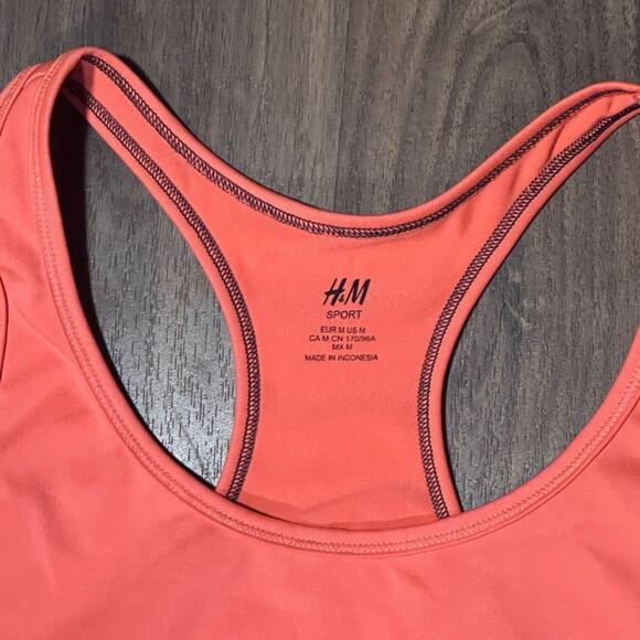 HM Move Tanktop Women M Orange Racerback Workout Activewear Lightweight Summer - Picture 5 of 5
